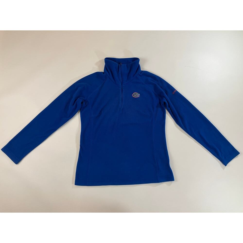 Columbia Florida Gators Women S Royal Blue Fleece Quarter Zip Pullover NCAA